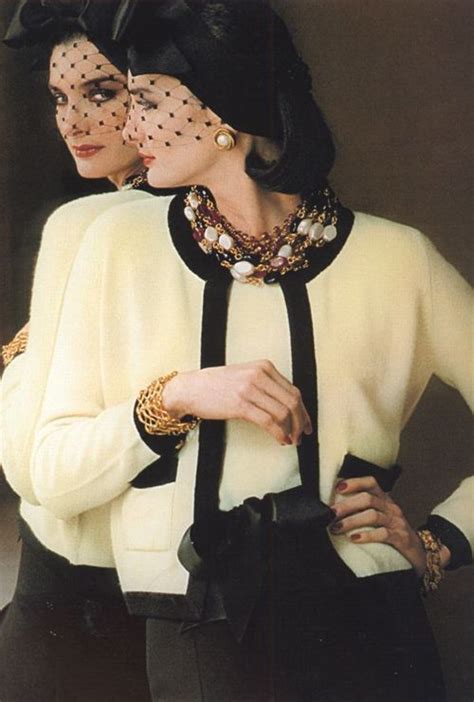 chanel designer 80s|Chanel 80s fashion.